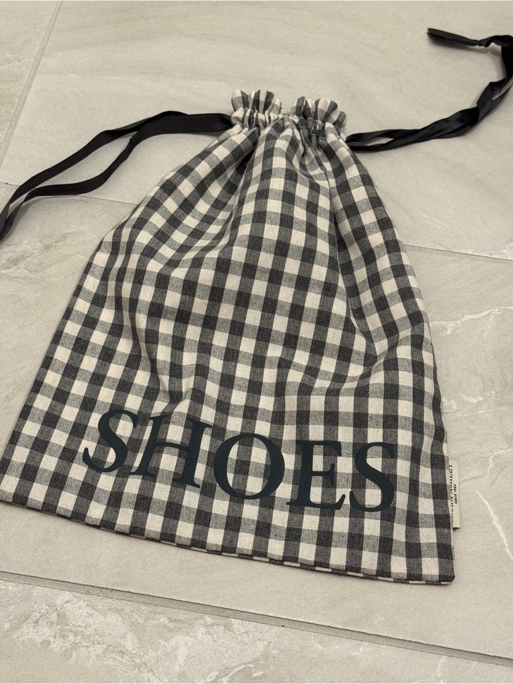 Laura Ashley Gingham Shoe Travel Bag Accessory